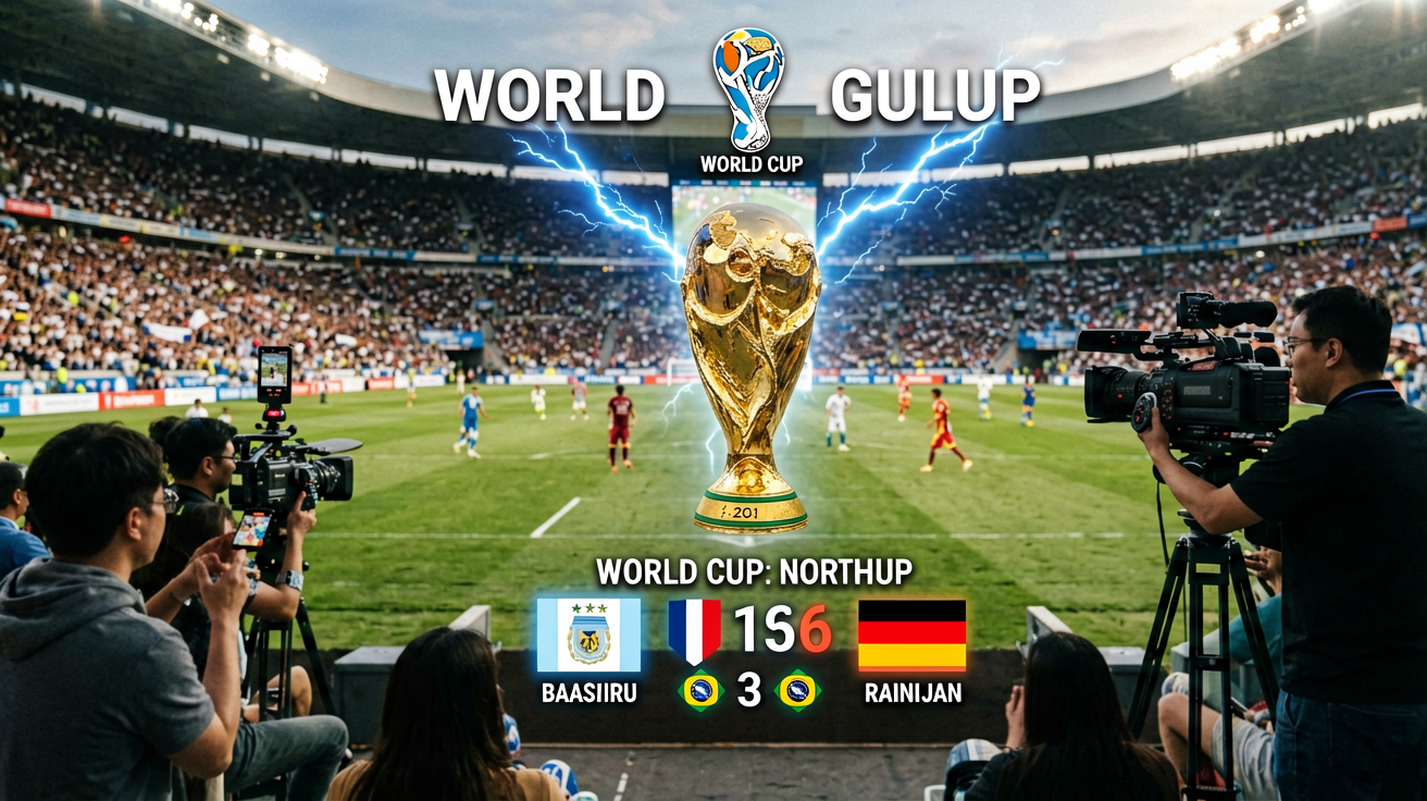 World Cup 直播画面、比分弹窗、控球率图表等场景